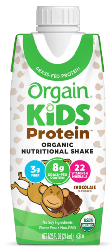 Kids Protein Organic Nutrition Shake Chocolate Single Serving Pack
