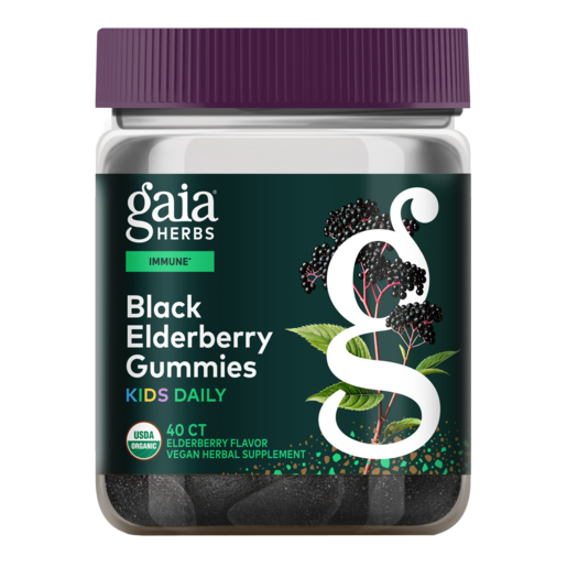 GaiaKids Black Elderberry Kids Daily Gummies 40 Gummies