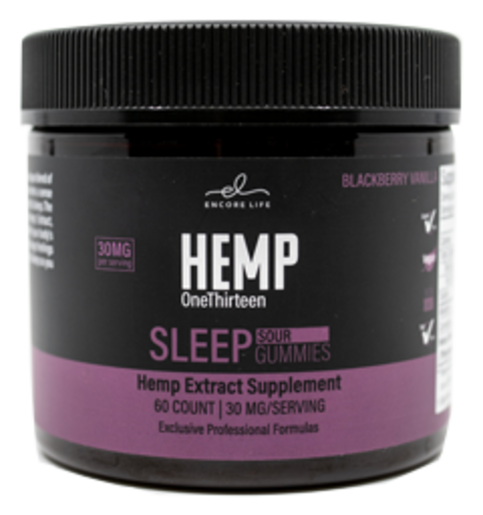 HEMP OneThirteen Sleep Sour Gummies Blackberry Vanilla 60 Gummies