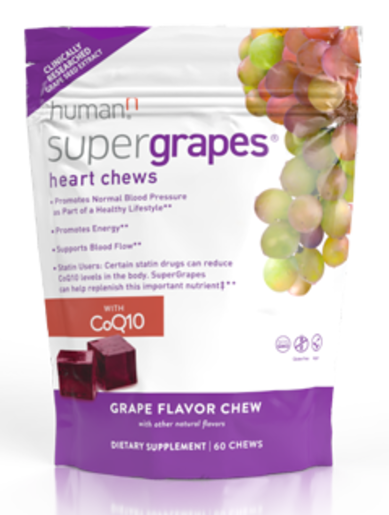 SuperGrapes Heart Chews  60 Chews
