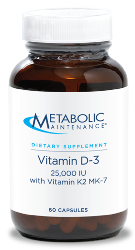 Vitamin D-3 25,000 IU 60 Capsules