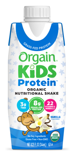 Kids Protein Organic Nutrition Shake Vanilla Single Serving Pack