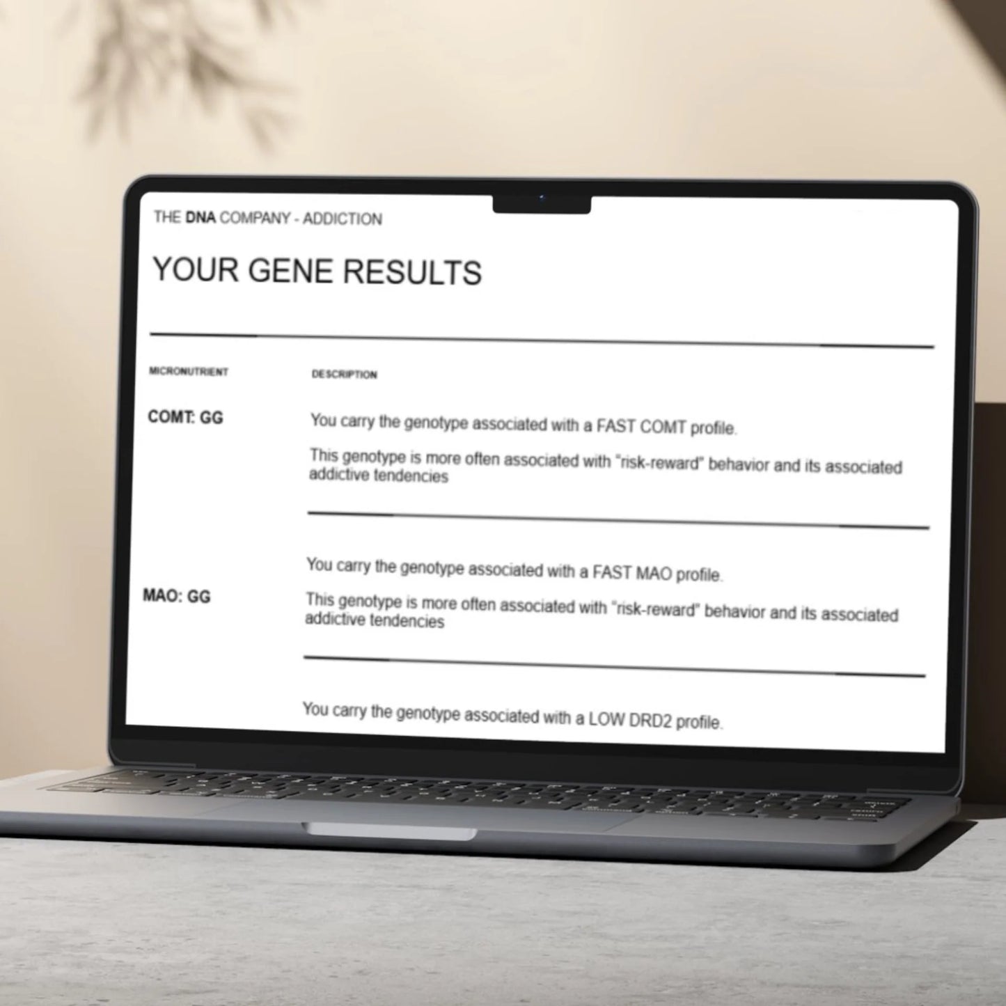 DNA 360 Functional Genomics Test & Reports